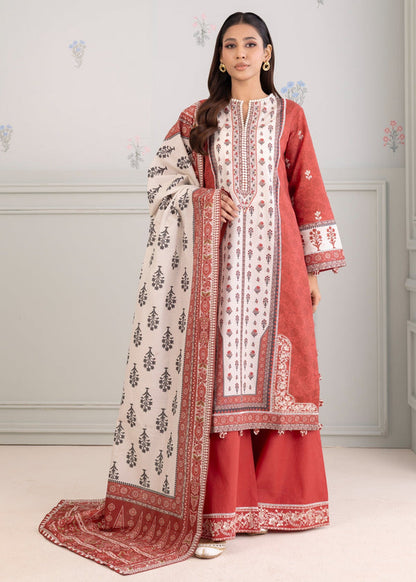 Embroidered Lawn Shirt Shalwar Dupatta