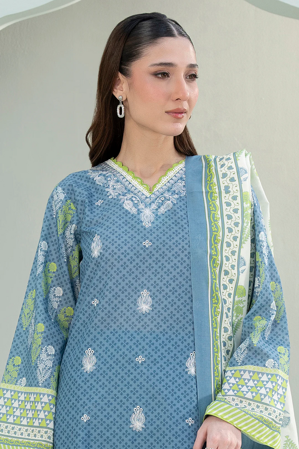 Embroidered Lawn Shirt Shalwar Dupatta